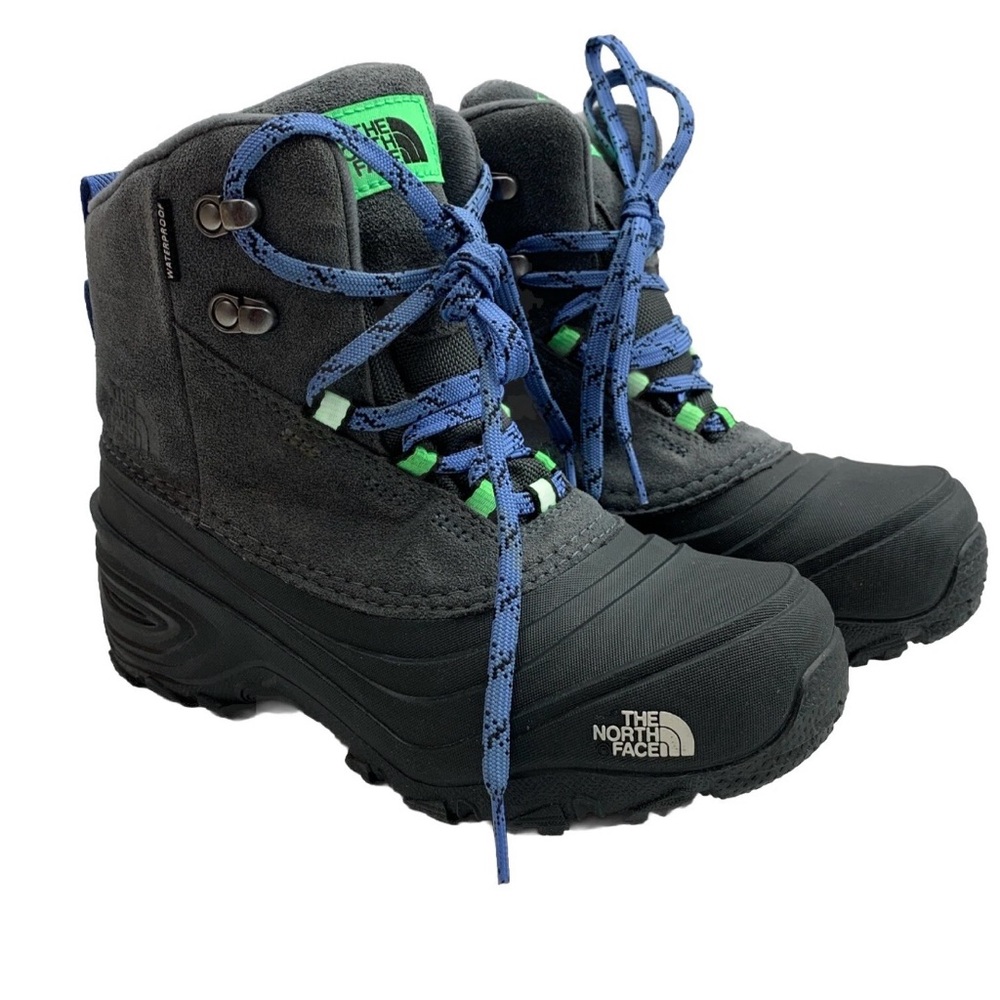 NWOB The North Face Chilkat V Lace-Up Men’s Size 8 Grey Rounded-toe Snow Boots